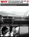 Autorder Dashboard Cover Mat Fit For 2017-2024 Volkswagen Vw Tiguan Accessories Flannel Dash Sunshade Glare Uv Rays Protector