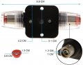12v 24v Dc 15a Car Audio Inline Circuit Breaker Reset Fuse Holder For Stereo Switch System Protection Marine Boat And Bike Use