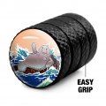 Waving Manatee Mermaid On Rocks And Waves Funny Tire Rim Wheel Aluminum Valve Stem Caps