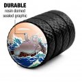 Waving Manatee Mermaid On Rocks And Waves Funny Tire Rim Wheel Aluminum Valve Stem Caps