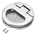 Flush Pull Ring Handle 43 5x7mm Plane Drawer Door Silver Tone 