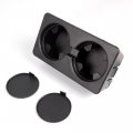 G-plus Center Console Dual Cup Holder Insert Compatible With Chevy Silverado Gmc Sierra 1500 2500 Suburban Yukon Tahoe