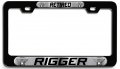 Retired Rigger Career Bl 3d Metal License Plate Frame Auto Suv Truck Tag Holder A7 
