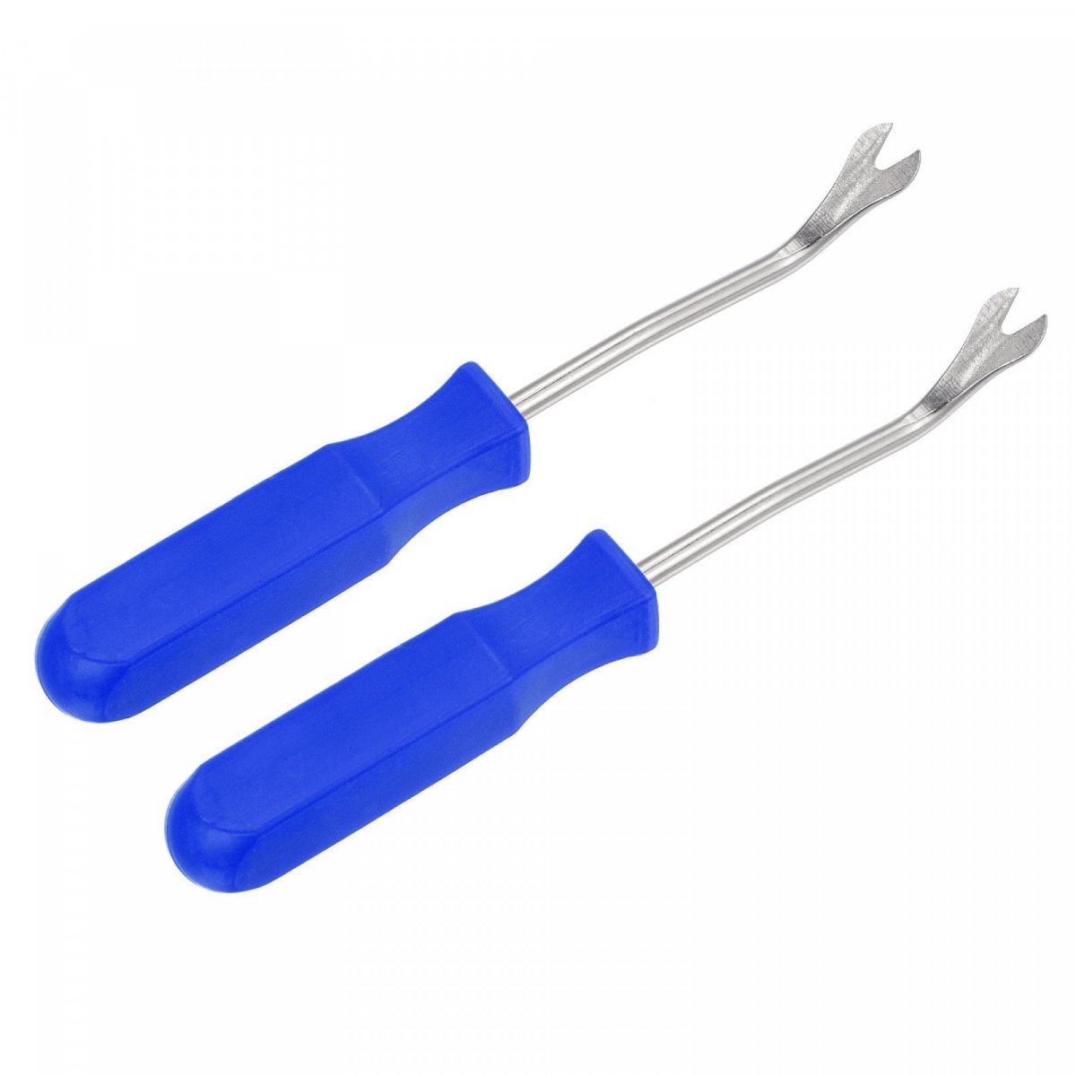 4 Inch All-purpose Nickel Plated Manganese Steel Fastener Remover Clip Removal Tool With Blue Plastic Handle For Window Door