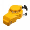 1 Set Aluminum Alloy Pull Recoil Start With Screws For 47cc 49cc Mini Pocket Dirt Bike Minimoto Atv Quad Scooter Yellow 