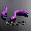 Silicone Radiator Hose Kit For 2002-2005 Honda Civic Si Sir Type R Ep3 K20a Purple With Clamps 4 5mm Thickness 