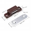 Uxcell Magnetic Latches Catch For Bathrooms Kitchen Cabinet Door Closet Brown 8pcs