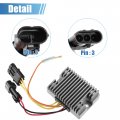 X Autohaux Voltage Regulator Rectifier Replacement For Atv Polaris Trail Blazer 330 2010-2013 Metal Plastic Rubber Black Silver