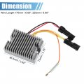 X Autohaux Voltage Regulator Rectifier Replacement For Atv Polaris Trail Blazer 330 2010-2013 Metal Plastic Rubber Black Silver