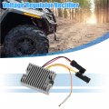 X Autohaux Voltage Regulator Rectifier Replacement For Atv Polaris Trail Blazer 330 2010-2013 Metal Plastic Rubber Black Silver