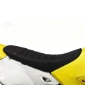 Striped Grip Gripper Seat Cover For Drz400 E Drz400s Drz400sm 2000 2024 Pvc Leather Non Slip Motorcycle Black And Yellow 