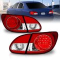 Amerilite L E D Taillights Red Clear 4 Pcs For Toyota Corolla Passenger And Driver Side