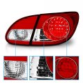 Amerilite L E D Taillights Red Clear 4 Pcs For Toyota Corolla Passenger And Driver Side
