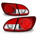 Amerilite L E D Taillights Red Clear 4 Pcs For Toyota Corolla Passenger And Driver Side