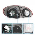 Amerilite L E D Taillights Red Clear 4 Pcs For Toyota Corolla Passenger And Driver Side
