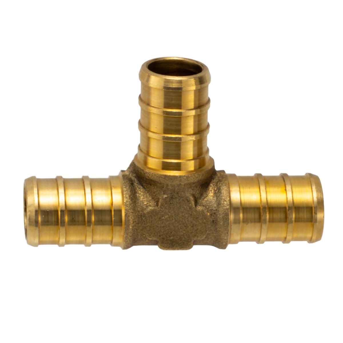 1 2 In Pex Tee Brass Fitting 3 Way Barb Connector Lead Free For Rv Camper And Marine Water Systems Rp-41151
