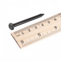 Hardware Nails Carbon Steel Point Tip Wall Cement Nail 50mm 2 3mm Rod Dia Black 50pcs
