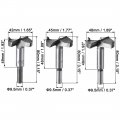 Uxcell Forstner Wood Boring Drill Bits 42mm 45mm 48mm Dia Hole Saw Carbide Alloy Steel Tip Round Shank Cutting For Hinge