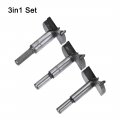 Uxcell Forstner Wood Boring Drill Bits 42mm 45mm 48mm Dia Hole Saw Carbide Alloy Steel Tip Round Shank Cutting For Hinge