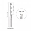 Uxcell Cnc Spiral Router Bits 1 8 3 175mm Shank 2mm X 17mm Upcut Solid Carbide End Mill 2 Flute Milling Cutter For Acrylic Pvc