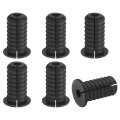 6pcs Wall Grommets 3 4 Inch 19mm Silicone Anti-slip Pass Through Cable Bushing Feed Ethernet Routing Kit Black 