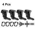 X Autohaux 4pcs Car Front Windshield Wiper Washer Nozzle Spray Jet Replacement For Cadillac Cts 2009 2010 2011 2012 2013 2014