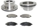 Rear Semi Metallic Brake Pads And Rotor Kit For 2005-2007 Ford F-250 Super Duty 