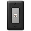 Devon Black 1 Phone Jack With Hardware 