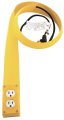 Electriduct Lay Flat Electrical Power Extension Cord Cover Cable Protector 8 Feet Safety Yellow