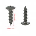 X Autohaux 10 Sets 4 2x16mm U Clip Screw Assortment Car Clips Fasteners With Screws For Bumper Dash Door Panel Interior Army