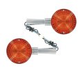 2 Pack Motorcycle Rear Turn Signal Assembly Amber Fits Yamaha Sr500 Tx500 Tx650 Tx750 Xs1100 Xs400 Xs500 Xs650 Xs750 Xs850 