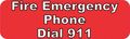 10in X 3in Fire Emergency 911 Business Signs Magnetic Magnets Magnet By Stickertalk 
