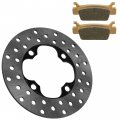 Caltric Front Left Or Right Brake Disc With Pad Compatible Honda Fourtrax Rincon Trx680fga 2006-2009