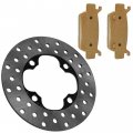 Caltric Front Left Or Right Brake Disc With Pad Compatible Honda Fourtrax Rincon Trx680fga 2006-2009