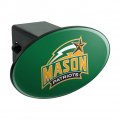George Mason University Primary Logo Oval Tow Hitch Cover Trailer Plug Insert 2