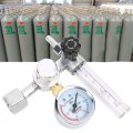 Yuecoom Yar-88 Argon Regulator Co2 Mig Tig Flow Meter Pressure Gauge Welder Parts For Calibrating Helium And Carbon Dioxide