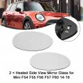 Topteng Pair Side Heated Mirror Glass For Mini Cooper Clubman F54 2015-2020 Hatch 5dr F55 2014-2020 3dr F56 2014-20 Cabrio F57