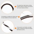 Uxcell Self Adhesive Brush Seal Weather Stripping 1 2 X 4 49ft Door Strip For Sliding Sash Window Wardrobe White