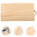 Milisten Wood Tire Chocks Heavy Duty Wheel Wedge Trailer Chock Block Car Stopper Anti-slip Support Pad For Travel Trailers