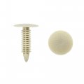 Universal Gray Car Push Type Plastic Rivet Retainer Clips 7mm X 6 5mm Hole 40pcs 