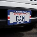 Louisiana Tech Bulldogs Stripes License Plate Tag Frame