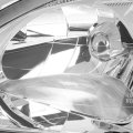 Auto Dynasty Chrome Housing Clear Corner Headlight Head Lamps Tool Kit Compatible With Honda Civic 99-00