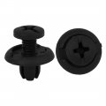 100 Pcs 8mm Hole Retainer Clips Plastic Drive Rivets Flaps Bumper Push For Honda Acura 