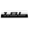 Chrome Finish Metal Emblem 1 8l Badge Black Letter