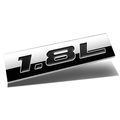 Chrome Finish Metal Emblem 1 8l Badge Black Letter