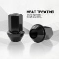 M14x1 5 Wheel Lug Nuts 24 Piece Black Acorn Seat 7 8 In Hex 60 Degrees Conical For Chevy Silverado Gmc Sierra 1500 Ford F 150