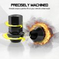 M14x1 5 Wheel Lug Nuts 24 Piece Black Acorn Seat 7 8 In Hex 60 Degrees Conical For Chevy Silverado Gmc Sierra 1500 Ford F 150