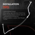 A-premium A C Suction Hose Assembly Compatible With Nissan Pathfinder 2001-2001 Infiniti Qx4 3 5l Compressor To Evaporator