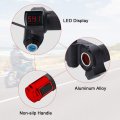 Cdiytool 1pair E-bike Throttle Grip With Lcd Battery Voltage Display Key Knock Universal Electric Bicycle Scooter Wire Twist