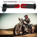Cdiytool 1pair E-bike Throttle Grip With Lcd Battery Voltage Display Key Knock Universal Electric Bicycle Scooter Wire Twist